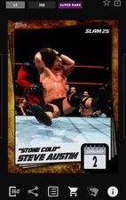 TOPPS WWE SLAM DIGITAL CARD '25 STONE COLD STEVE AUSTIN SR GOLD FREE PACK FRIDAY