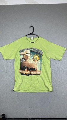 Vintage Kenny Chesney Shirt Mens Large Green 2005 Somewhere In The Sun Tour 00s
