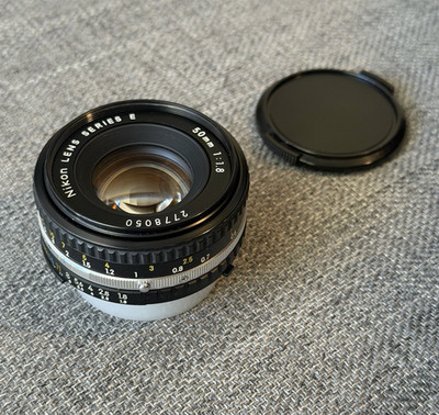 Nikon Series E 50mm f/1.8 Standard Lens Manual Focus Nikon F Mount 52mm