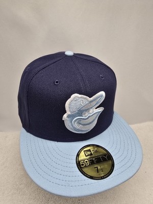 Baltimore Orioles MLB Navy Baby Blue New Era 59Fifty Fitted Hat Cap Size 7 1/2