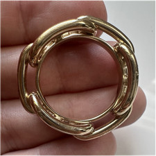 Hermès Regate Scarf 90, Chaine d’Ancre Link Motif Scarf Ring Accessory Permbrass