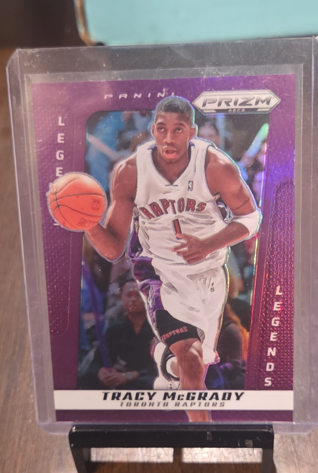 2024-25 Panini Prizm Deca - Legends Tracy McGrady #230 Purple Prizm /99
