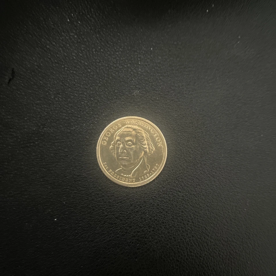 George Washington 1 Dollar Coin 1789-1797, Gold Color, 2007 - Image 4 of 4