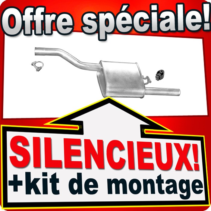 Silencieux arriere Ford Focus 1 pot d echappement pour moteur 1.6 16V Flexifuel