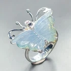 Design 12 ct+ Natural Aquamarine Ring 925 Sterling Silver Size 7.5 /R457252