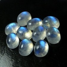 Rainbow Moonstone Indian Oval Cabochon 5x7mm Loose Gemstone