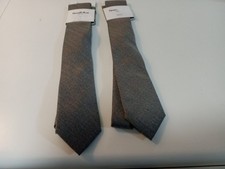 LOT of 2. Goodfellow Co Neckties Men's Ties GREY - SEE PHOTOS