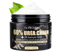 60 Urea Cream with 2 Salicylic Acid, Urea Cream 60 Percent for Feet Hands...