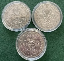 1947-1949 Two Shilling Coins. Small Date Run. #236