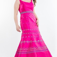 Gorgeous Rachel Allan Gown with Beading size 2