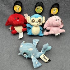 2005 Neopets McDonald's Cloud Mynci, Pink Kacheek, Red Kacheek, Cloud Flotsam
