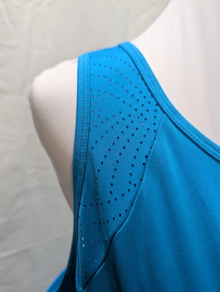 Camiseta Regata Feminina Fila Racerback Treino Atlético Túnica Azul Tamanho XXL - Imagem 2 de 4