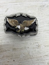 The Great American Buckle Co 1983 -  American Eagle - Belt Buckle Black