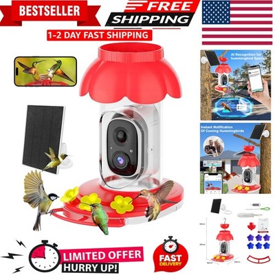 Innovative Hummingbird Feeder with Camera & Built-in Ant Moat - Perfect Gift