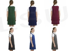 Girls School Dress Box Pleated Skirt School Uniform Girls School Pinafore Dress