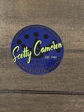 Scotty Cameron Fine Milled Putters Sticker - 2  Diameter Blue Sticker -
