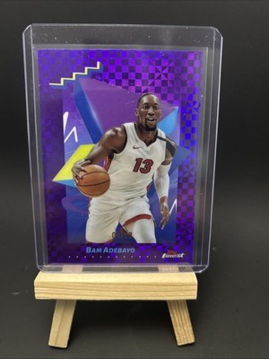 2024-25 Finest #145 Bam Adebayo Purple X-Fractor #/99 Miami HEAT