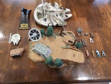 Star Wars Action Fleet Lot Endor Millennium Falcon Sandcrawler Boba Fett Figures