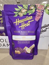 Hawaii Host Exclusive Ube White Chocolate Macadamia Nut Treat Snack 16 Oz Bag