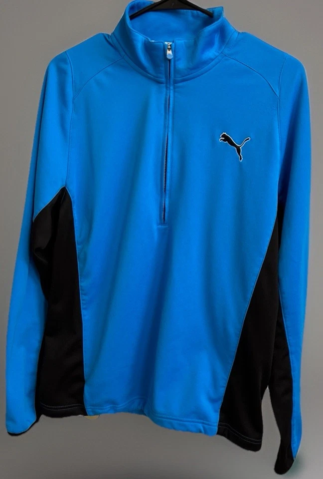 Puma Warm Cell Golf Jacket Men’s Size M 1/4 Zip Pullover Long Sleeve 100% Poly - Image 2 of 4