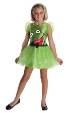 THE MUPPETS KERMIT DER FROSCH KIND MÄDCHEN FANCY KLEID HALLOWEEN KOSTÜM
