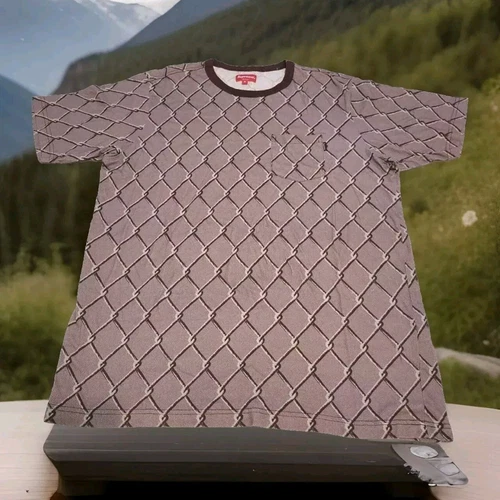 T shirt bordeaux Supreme Chainlink taille M
