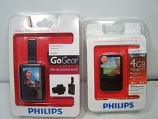 Philips GoGear Vibe 4GB Black MP3 Music/Video Player Plus GoGear Accessories NEW