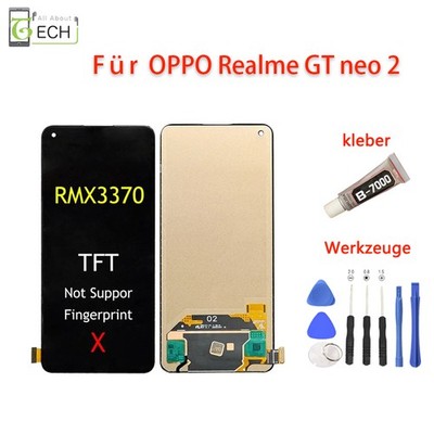 Für OPPO Realme GT Neo 2 RMX3370 LCD Display (TFT) Touchscreen Bildschirm w...