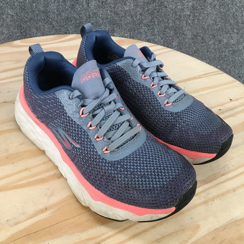 Skechers туфли женщин 7 синий розовый GOrun Max работает кроссовки Athletic SN17693 - Изображение 4 из 4
