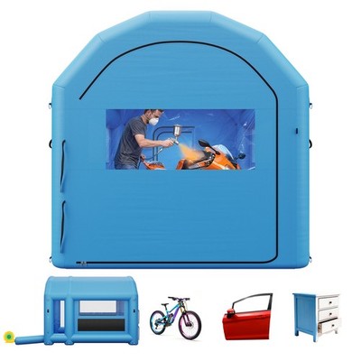 VEVOR Inflatable Paint Booth 13 x 10 x 9 ft with a 750W Blower Changing Area