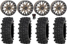 System 3 SB-4 14" Wheels Bronze (6+1) 27" ACP Tires Can-Am Commander Maverick