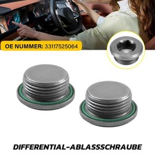 2x F�r BMW Verschlussschraube Hinterachsgetriebe Differential Diff 33117525064