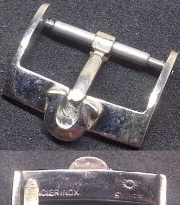 Original Omega Buckle ''Ω'' Buckle 16mm Inner Stainless Steel L@@K! !!