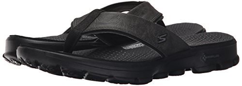 skechers performance men's go walk flip flop