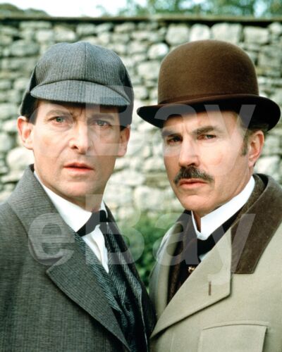 The Adventures of Sherlock Holmes (TV) Jeremy Brett, David Burke 10x8 Photo