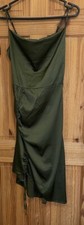 Pretty Little Thing Womens Green Dress Size 10 New With Tags Autumn 2024 Uk ~