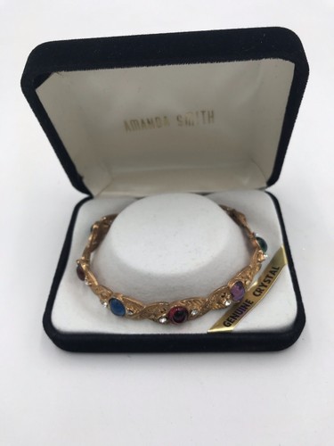 Vintage Amanda Smith Genuine Crystal Bracelet - Multicolored - 第 1/4 張圖片