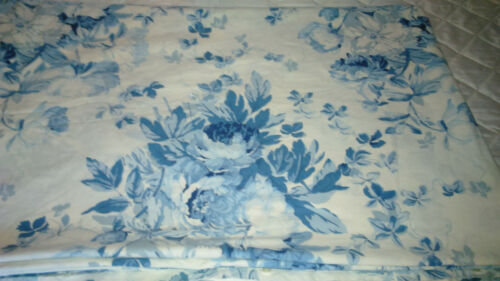 Ralph Lauren Elsa Blue Twin Duvet Cover -100% Cotton-1995-Blue & White - Picture 5 of 5