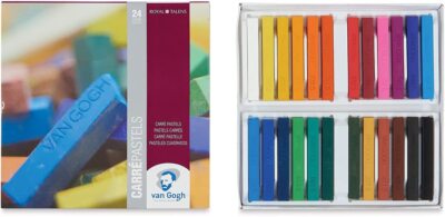 Van Gogh 24 Farben Carre Pastell Künstler Box Set. Verschiedene Farben Carre Pastelle
