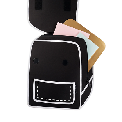 JUMP FROM PAPER BACKPACK SPACEMAN GRAFFITI 16”x14”x4” (Unisex) Jump From Paper Backpack Spaceman Graffiti – Tikes Bikes main image 2