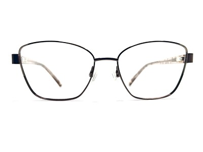 New Bebe Brown Gold Cat Eye Glasses Glitter Temples BB5209 200 Topaz 52 16 135