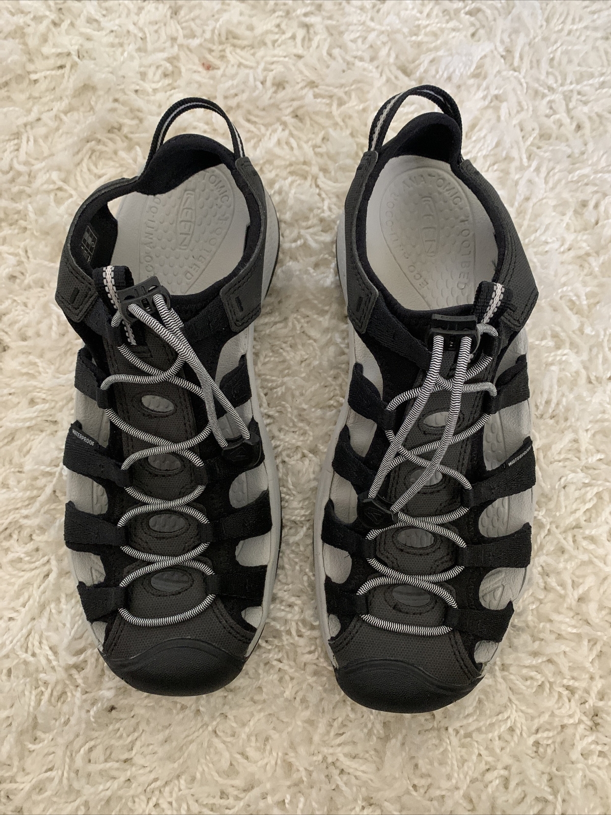 KEEN Sandalo Donna Astoria West Nero Tg 10 Ego Antiodore Anatomico Plantare