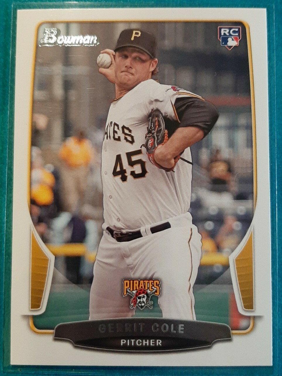 2013 BOWMAN DRAFT GERRIT COLE ROOKIE #6 PITTSBURGH PIRATES