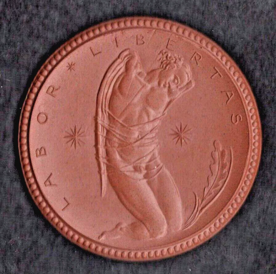 1922 Germany 30 MARK Notgeld Medal Antique Meissen Porcelain Coin Scheuch-456a - Image 3 of 3