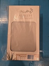 Goumikids Soft Bamboo Cotton Fitted Baby Crib Sheet Strom - Dessert Mist