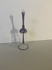 Vintage Hand Blown Swirl Bell Blue and Pink 7.5" Tall Decorative  — photo 8