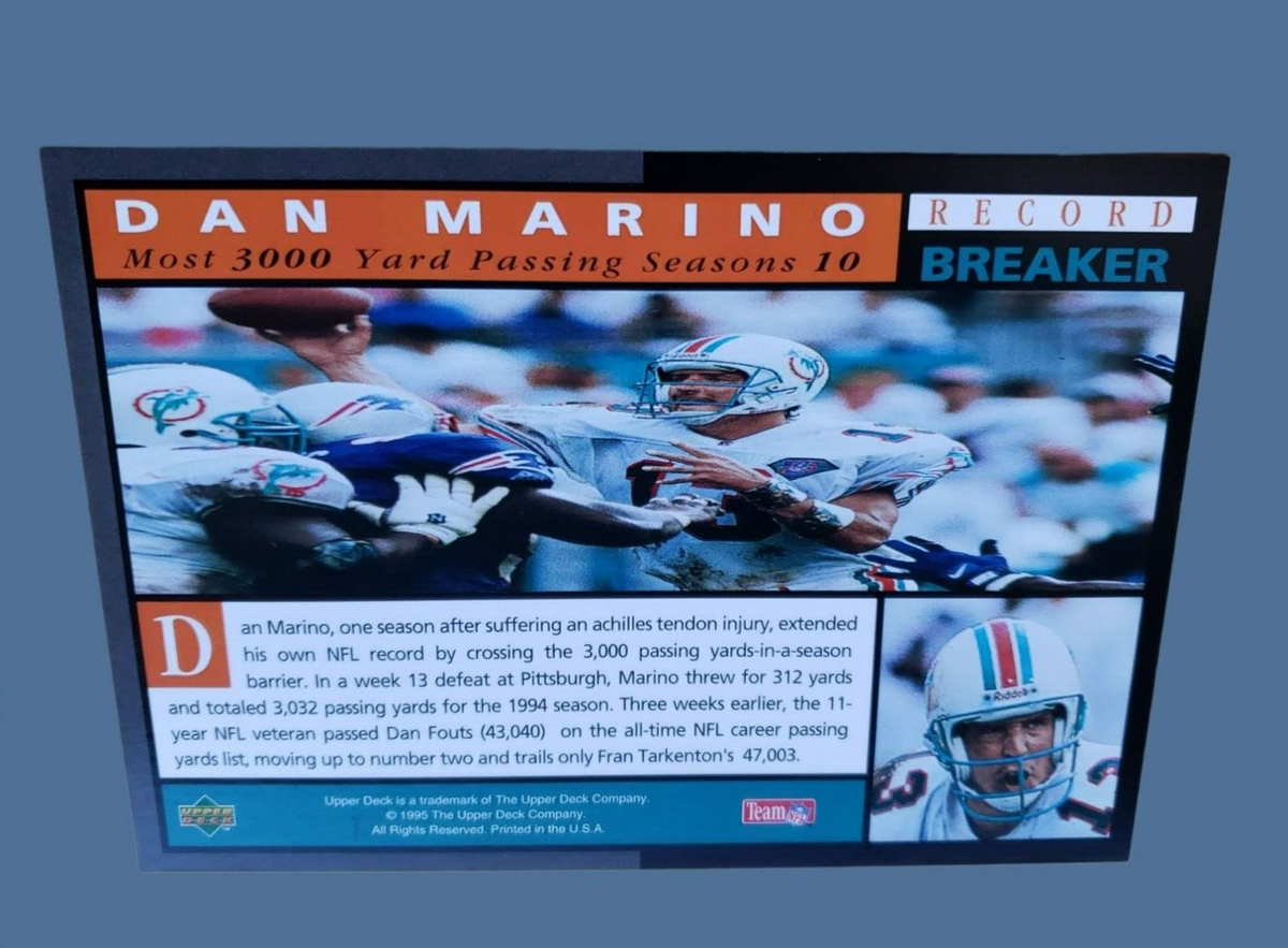 1995 Upper Deck DAN MARINO Limited Edition Record Breaker