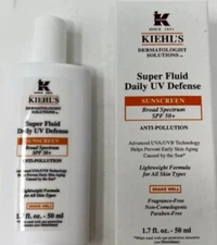 Kiehl's Super Fluid UV Defense Sunscreen SPF 50 1.7 oz - 50 ml New in Box. Deal