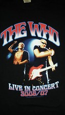 very rare THE WHO 'Live in Concert' 2006/07  TOUR T-Shirt Size: Small VERY GOOD