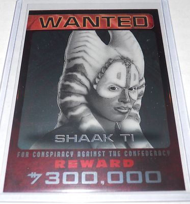 Star Wars Citizens Alert 7 0f 10 Insert Trading Card Shaak Ti